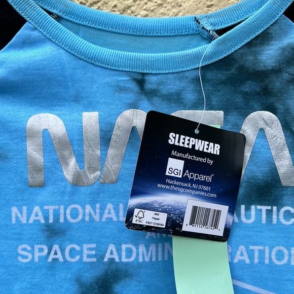 Girls sleepwear long sleeve NASA NWT - Picture 5 of 9